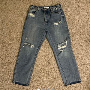pacsun light mom jeans medium indigo
